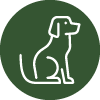 line drawing of a dog with green background ideal for dog lovers and pet owners 2 playful companions
